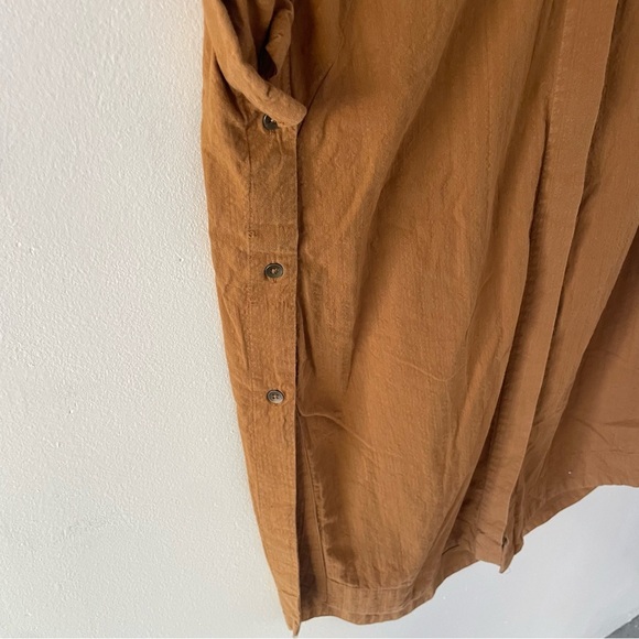 Anthropologie Maeve side slit relaxed brown tunic dress 37833 - Picture 5 of 12